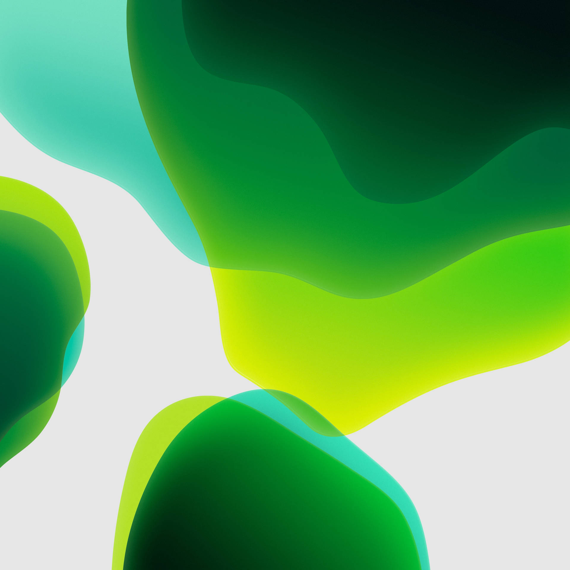 4d Ultra Hd Green Blobs Wallpaper