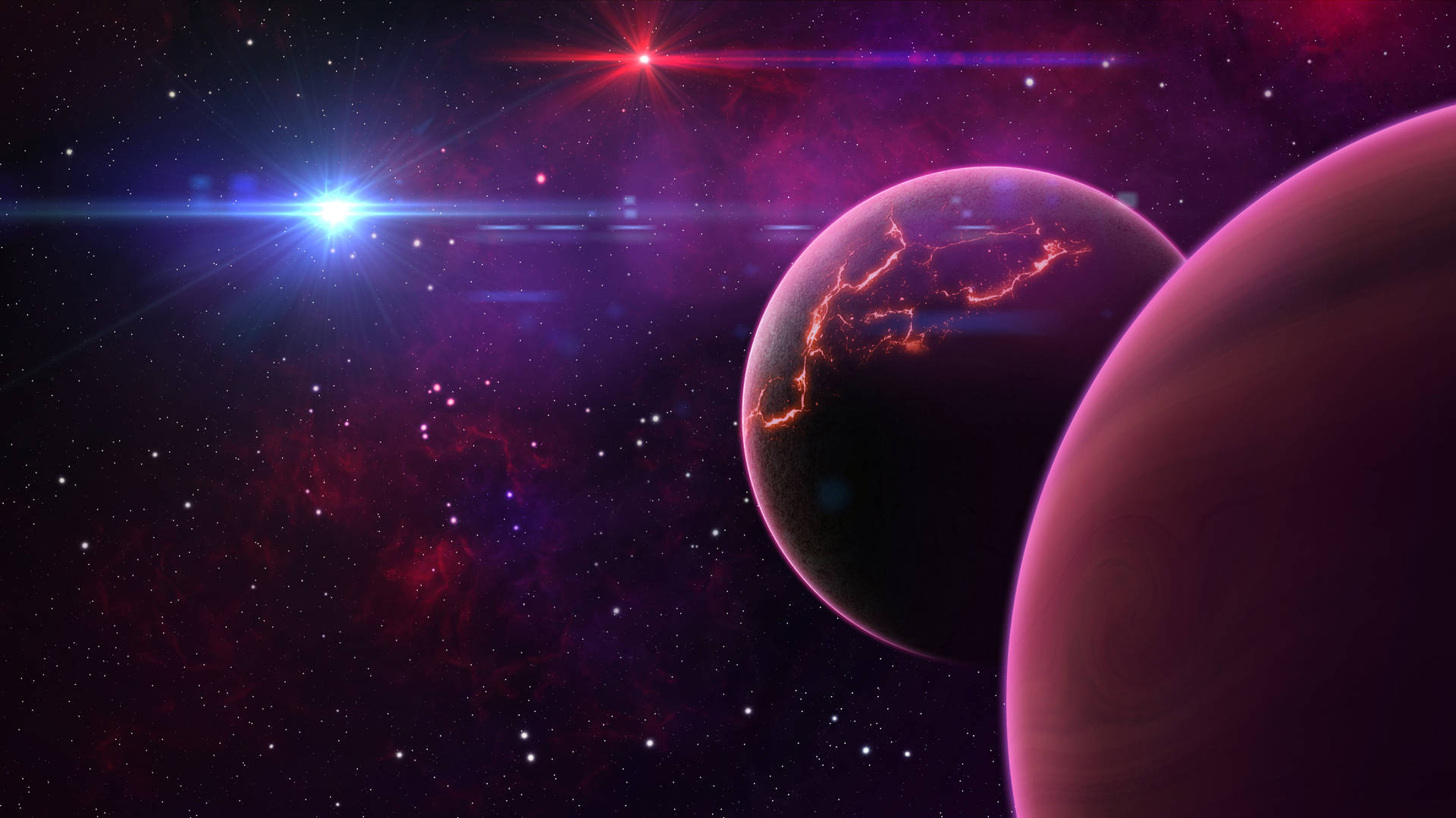 4d Ultra Hd Pink Space