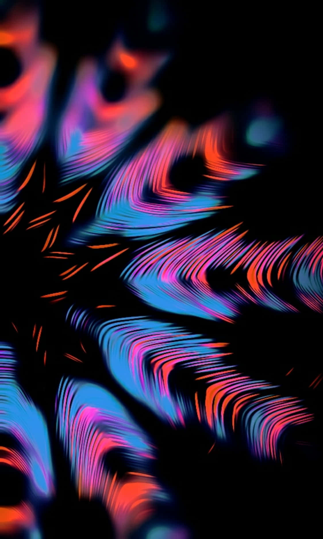 4k Amoled Background Colorful Abstract Feathers Background