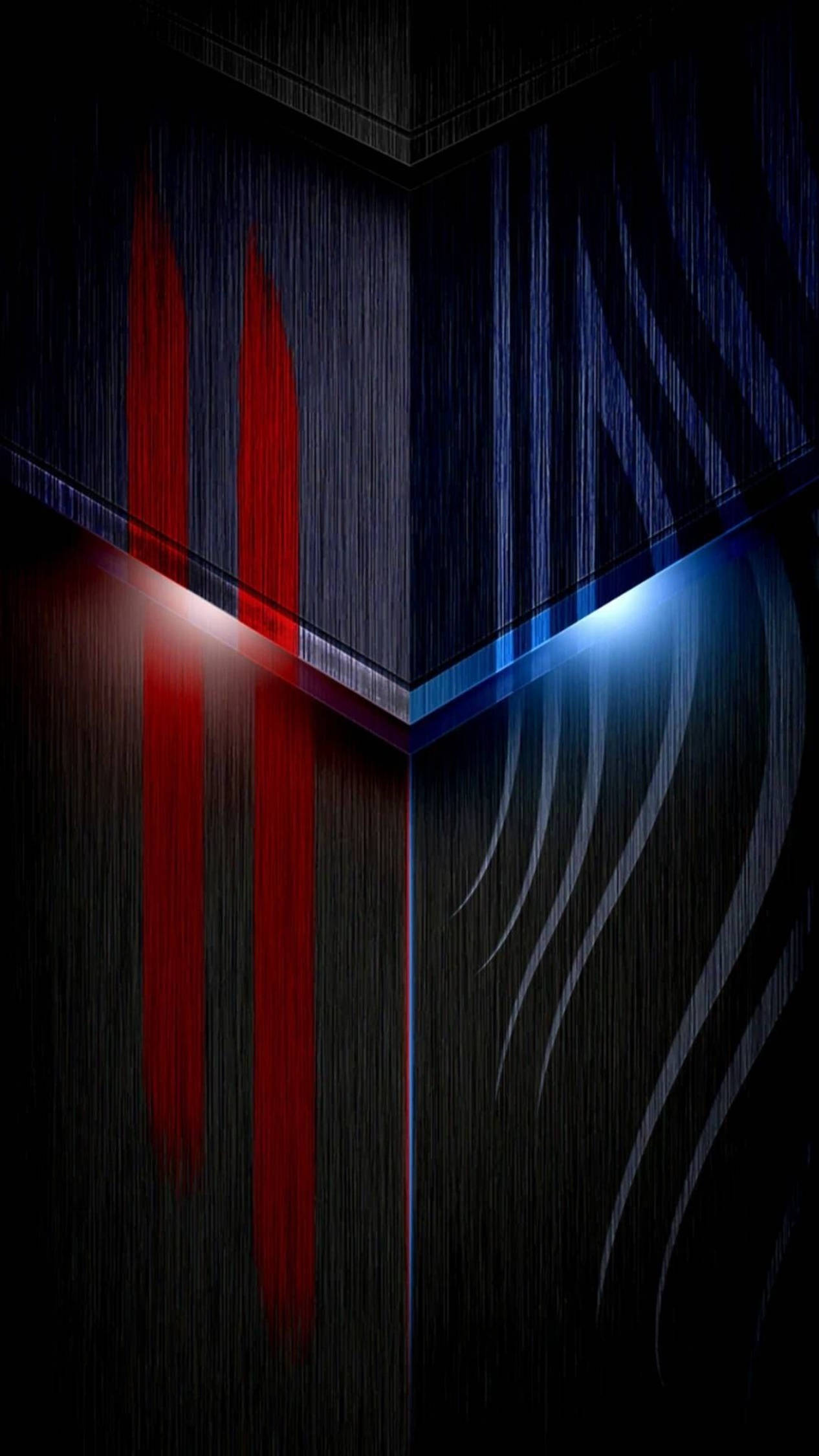 4k Android Blue Red Abstract Wallpaper