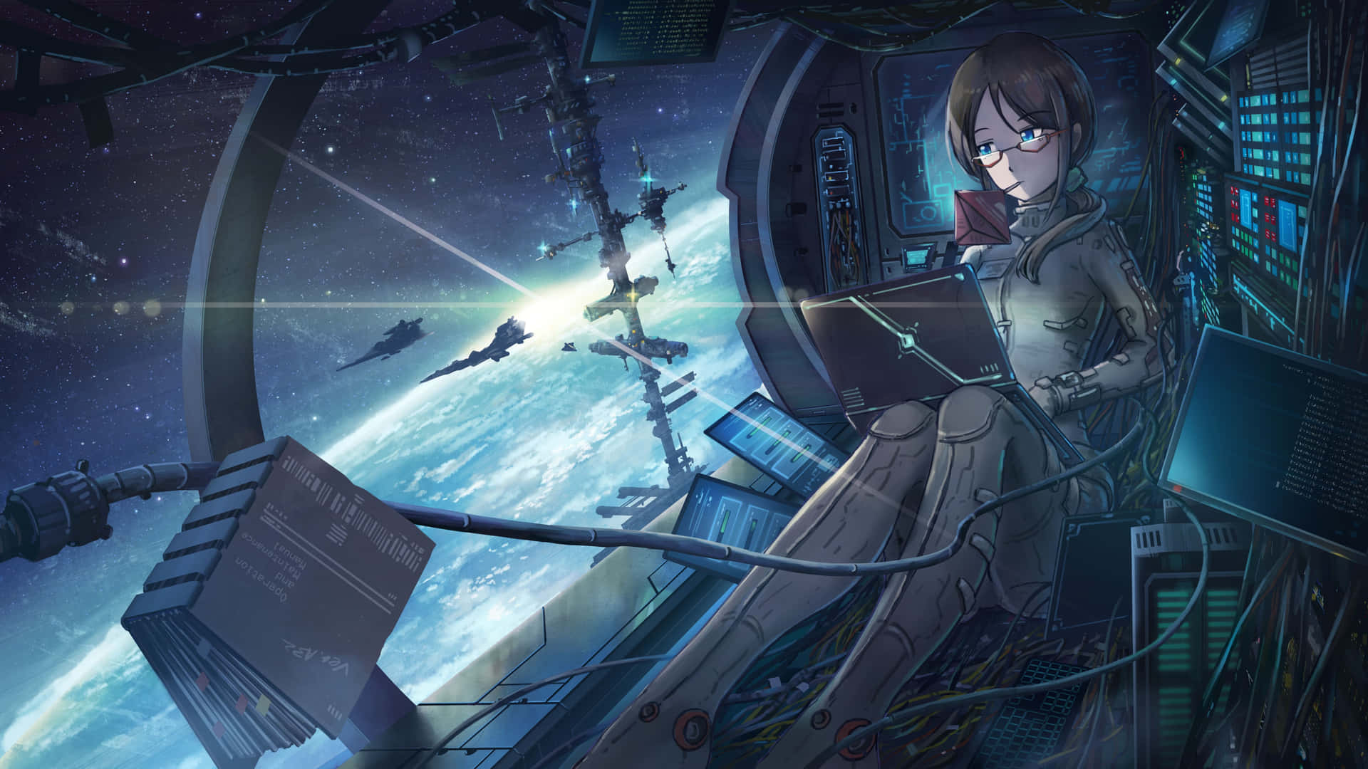 Fliegedurch Die Tiefen Des Weltraums Mit Diesem Atemberaubenden 4k Anime-hintergrundbild. Wallpaper
