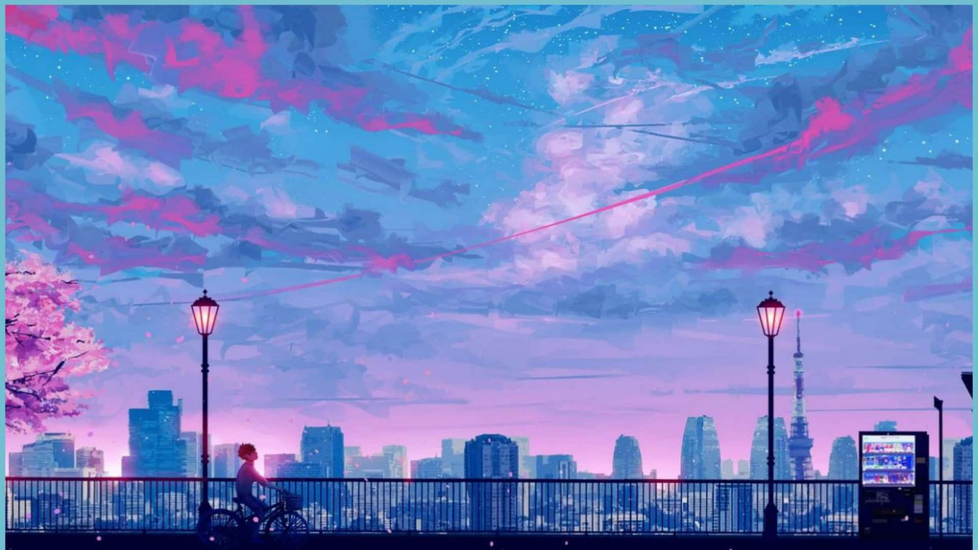 Tokyo After Dark: Oplev natten gennem anime og illustrationer. Wallpaper
