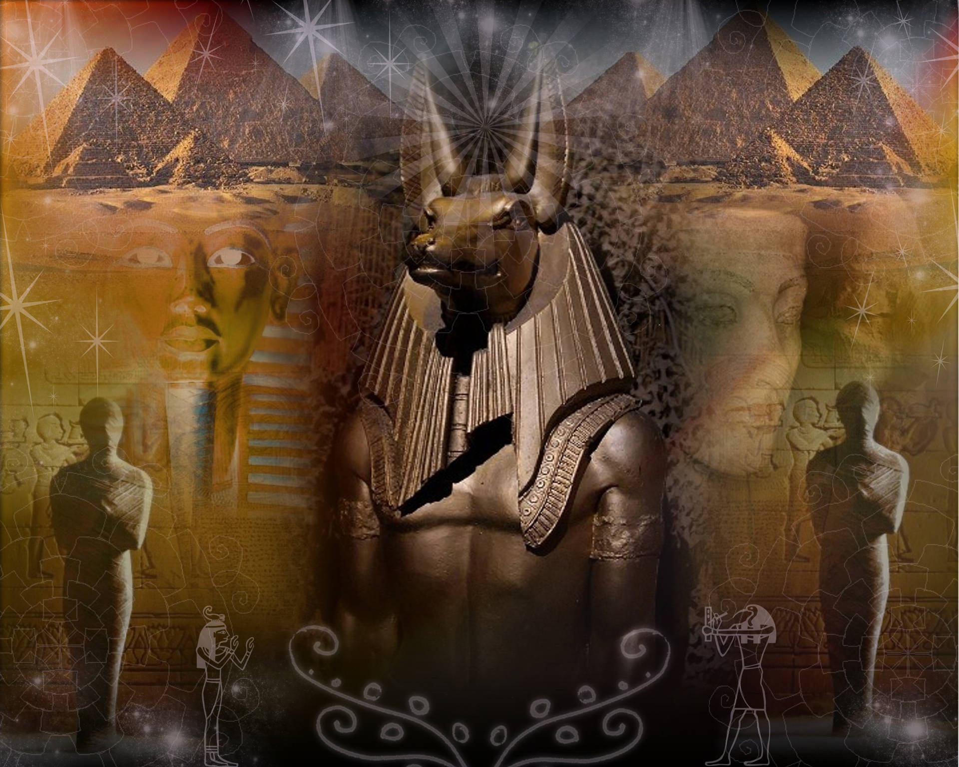 Majestic 4k Anubis - Guardian of The Afterlife. Wallpaper