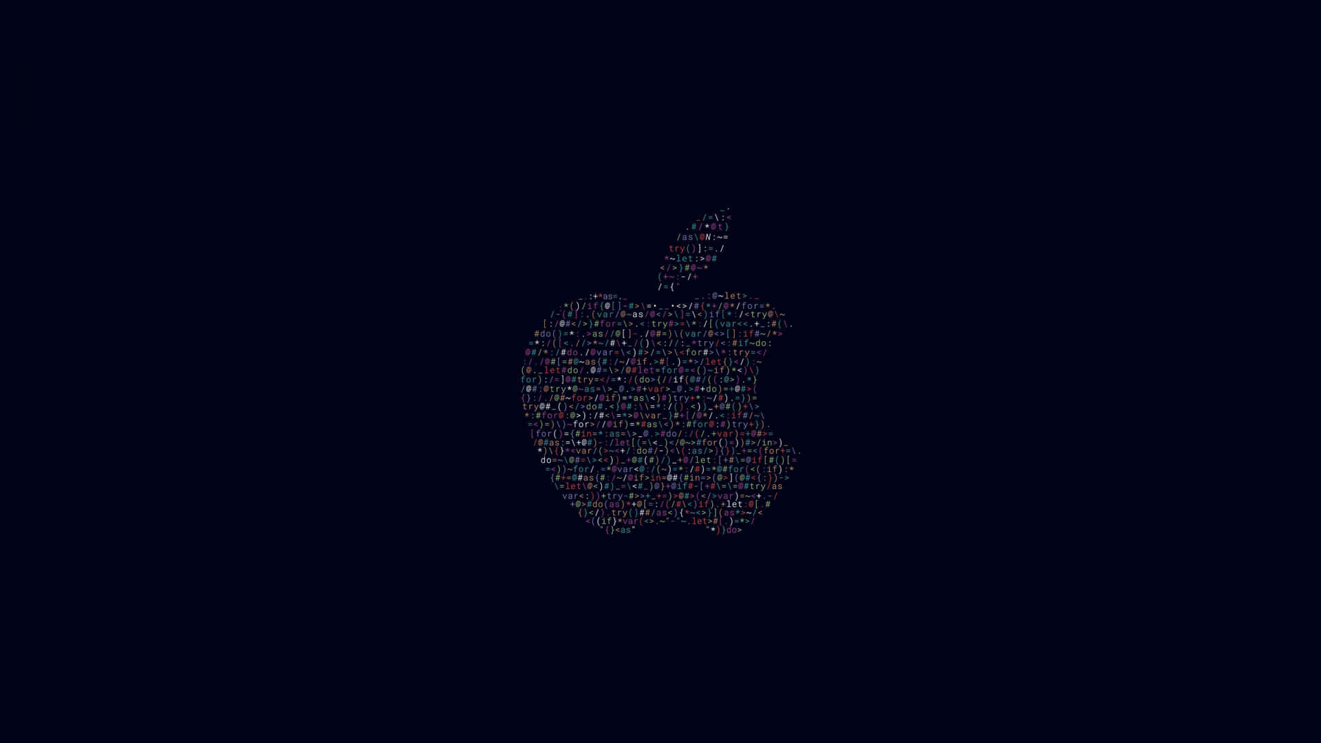 Glossy Apple Logo on a 4K Monitor Wallpaper