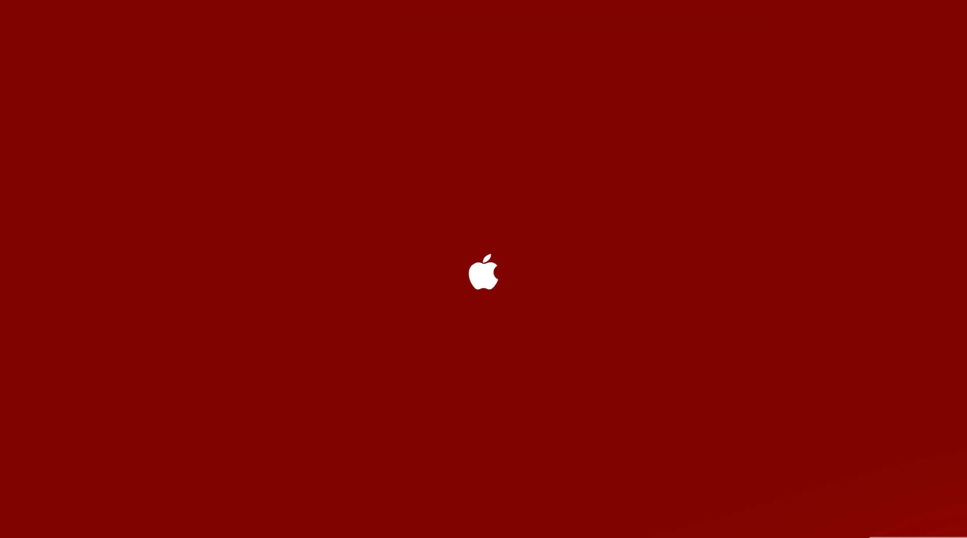 Applelogo-wallpaper In Rot