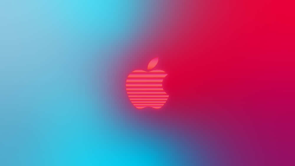 A crisp and vivid 4K resolution Apple logo. Wallpaper