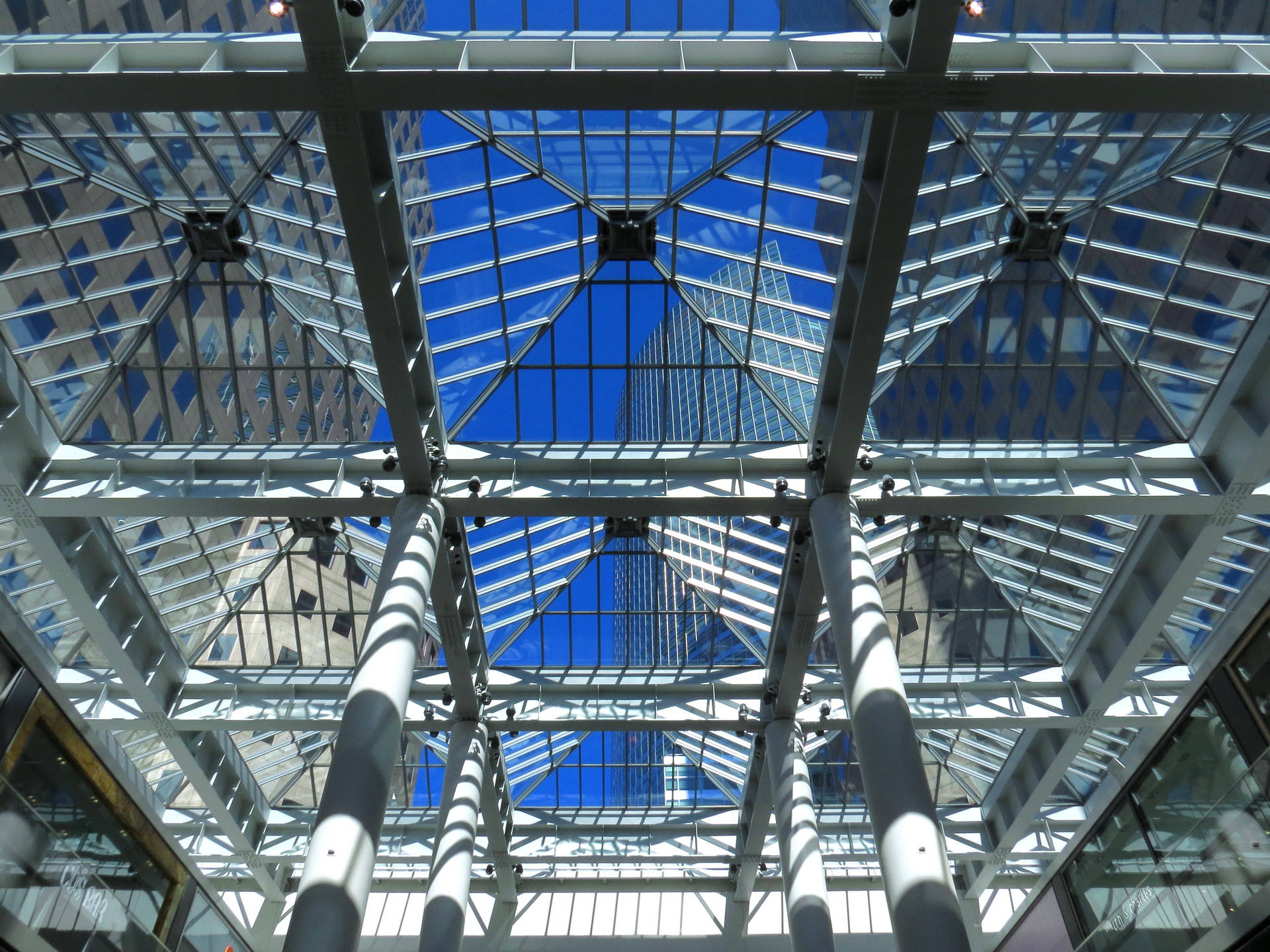 4k Architecture Glass Ceiling Wallpaper