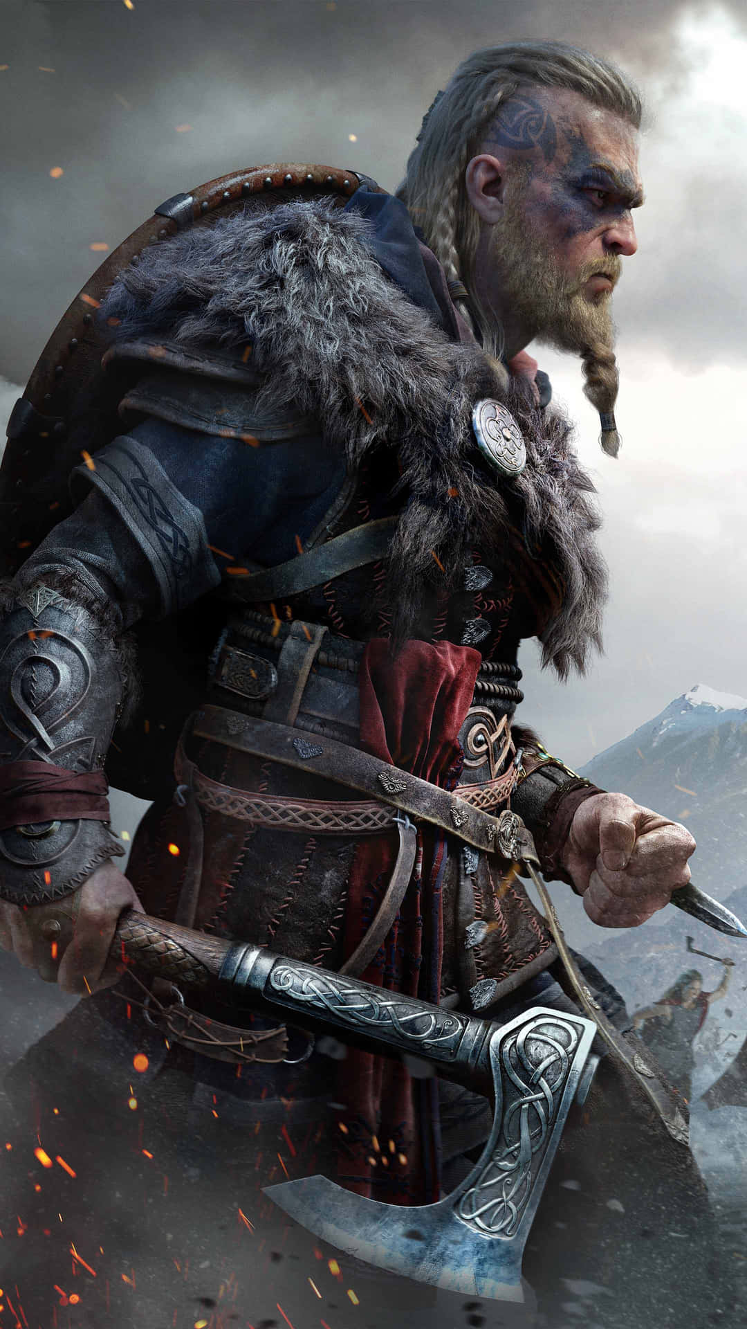 4K Assassin's Creed Valhalla baggrund Side Profilbillede