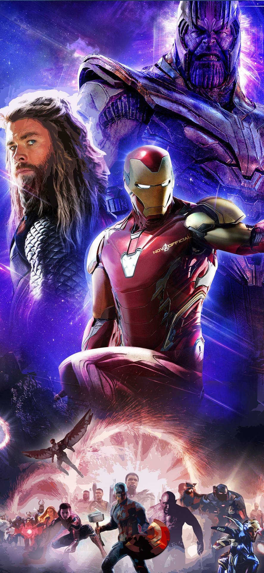 4k Avengers Big Characters Background