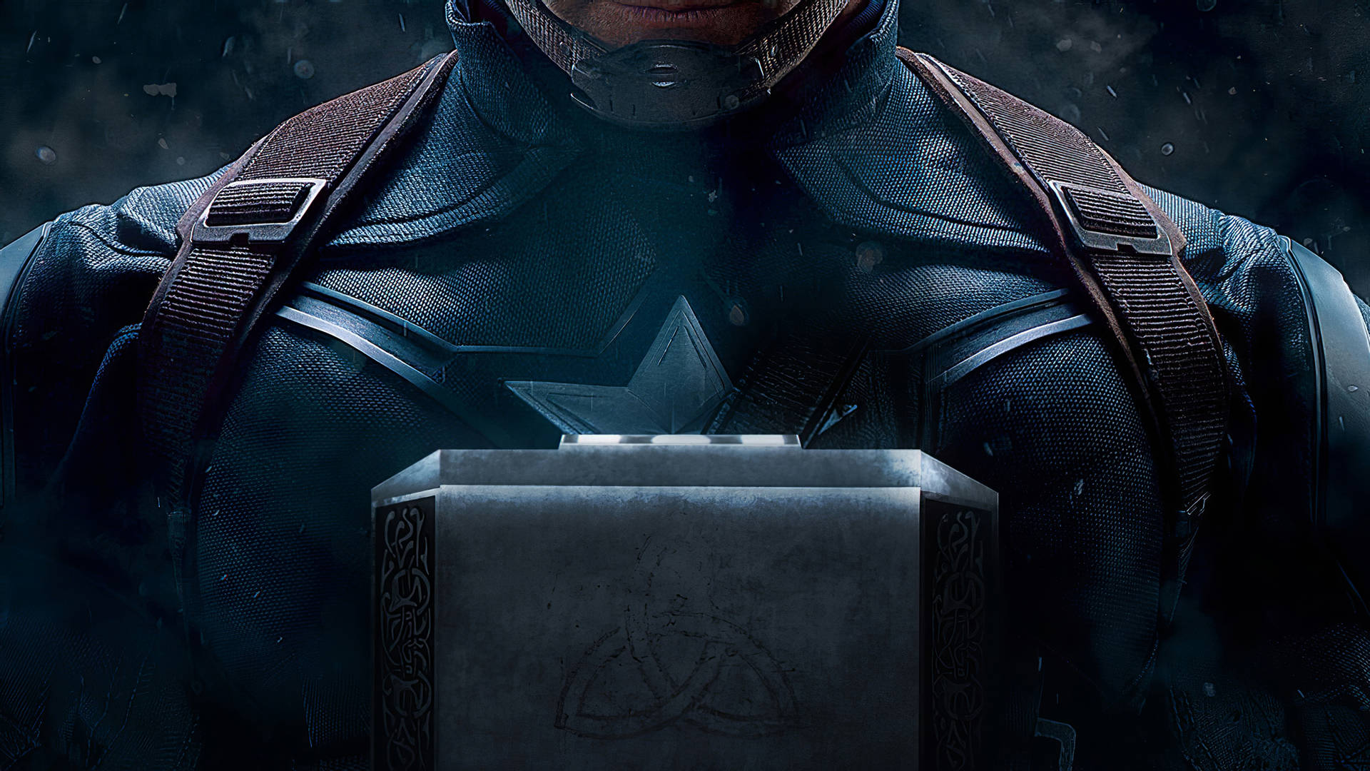 4k Avengers Cap And Mjolnir