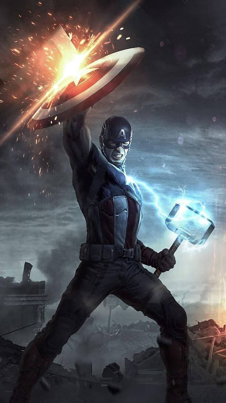 4k Avengers Endgame Captain America Background