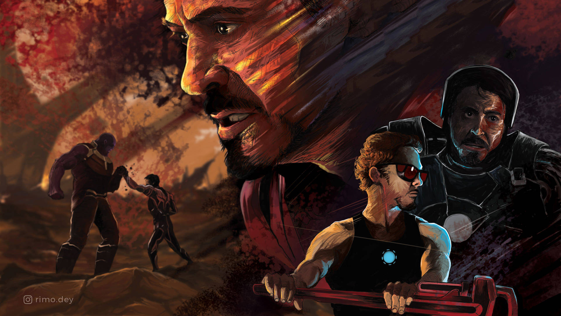 4k Avengers Iron Man Comic Background