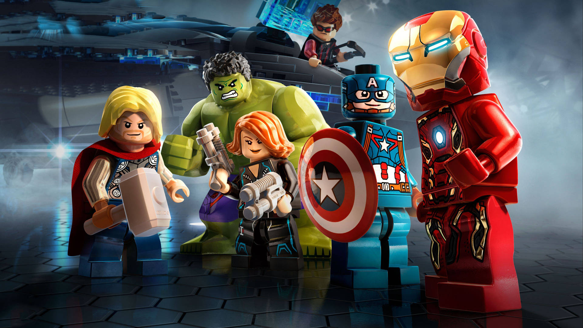 4k Avengers Lego Background