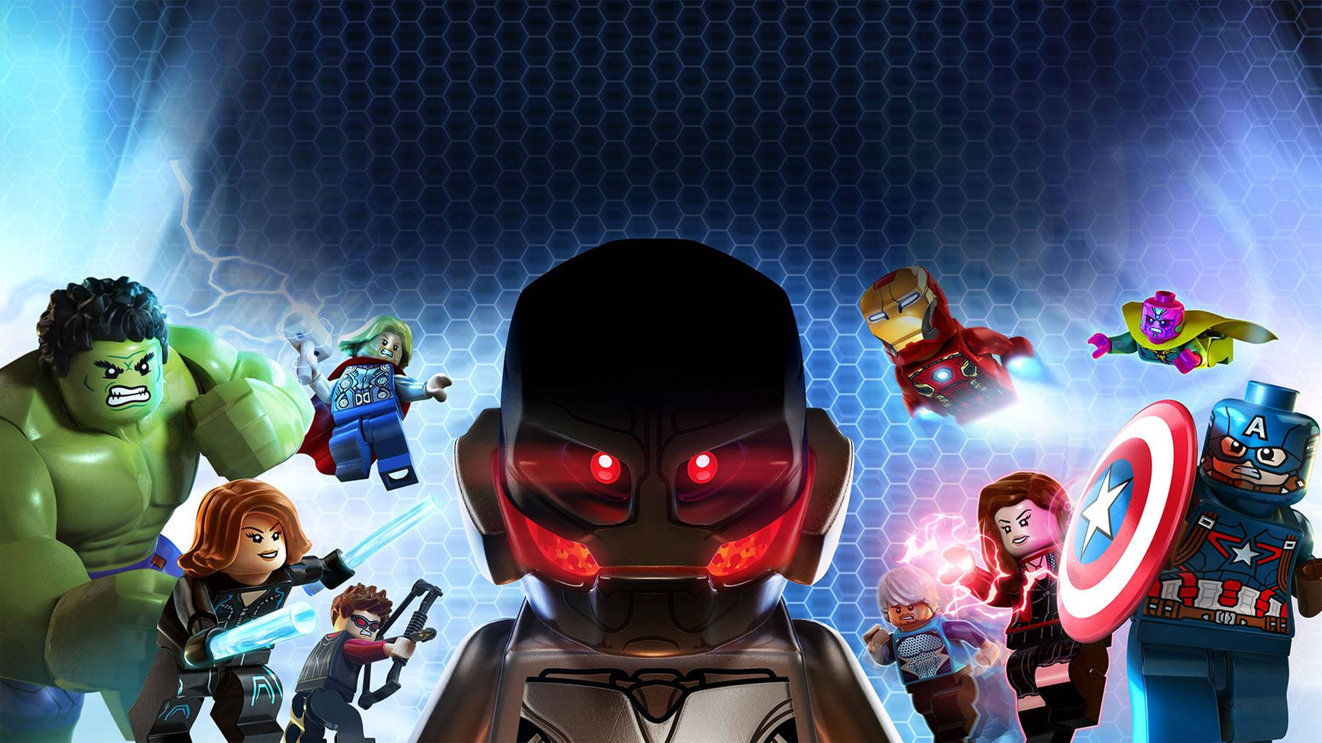 4k Avengers Lego Version Background