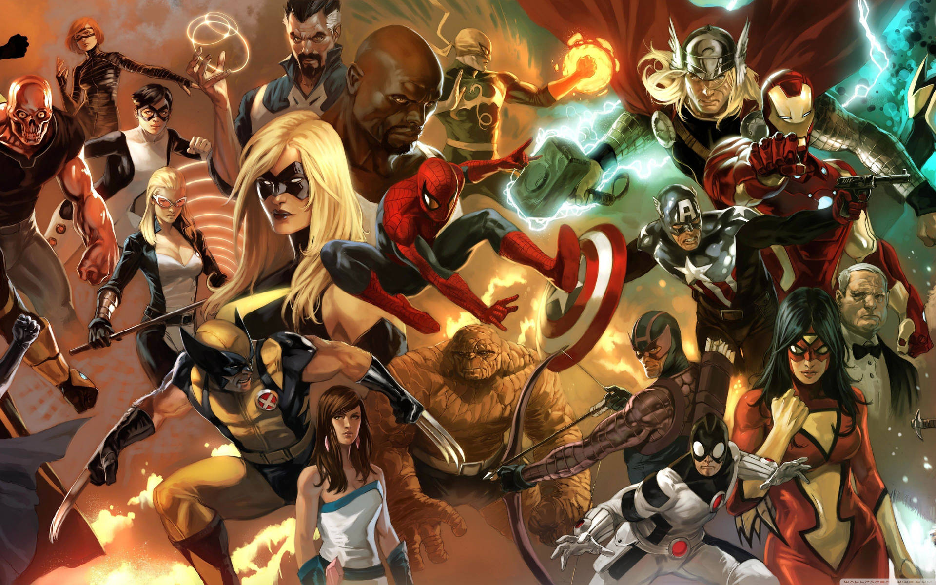 4k Avengers Marvel Comic Characters Wallpaper