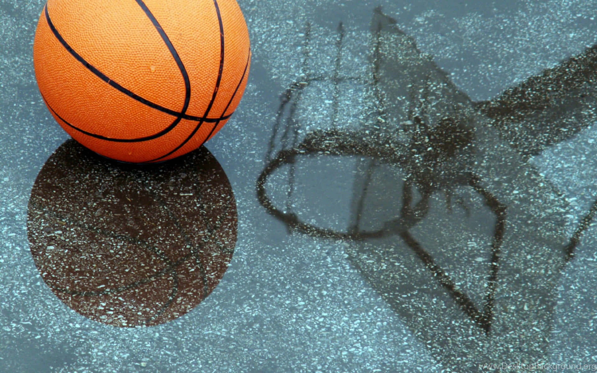 Einfarbenfroher 4k Basketball-hintergrund.