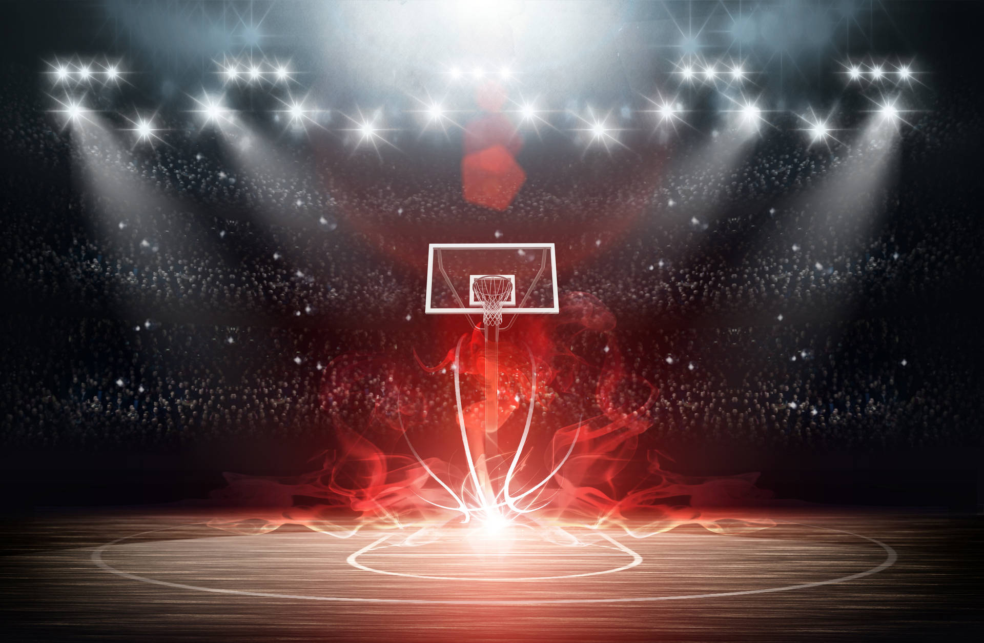 4k Basketball Court Wallpaper
