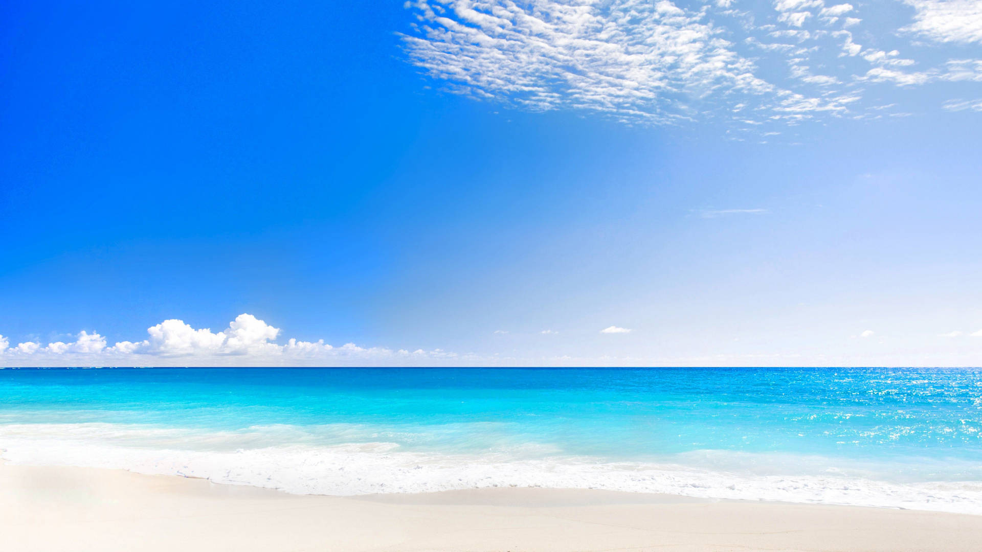 4k Beach With Clear Sky Wallpaper