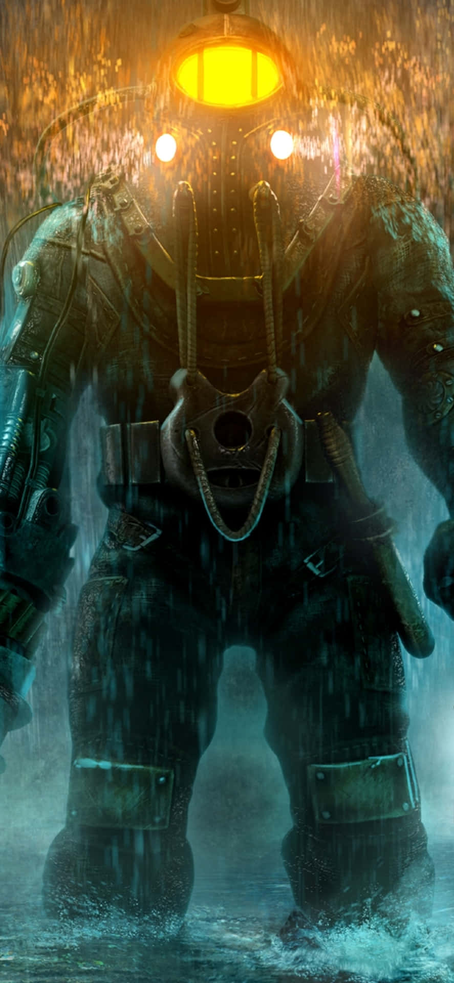Dyk ned i den dystopiske verden af Bioshock med denne højopløsnings 4K-tapet! Wallpaper
