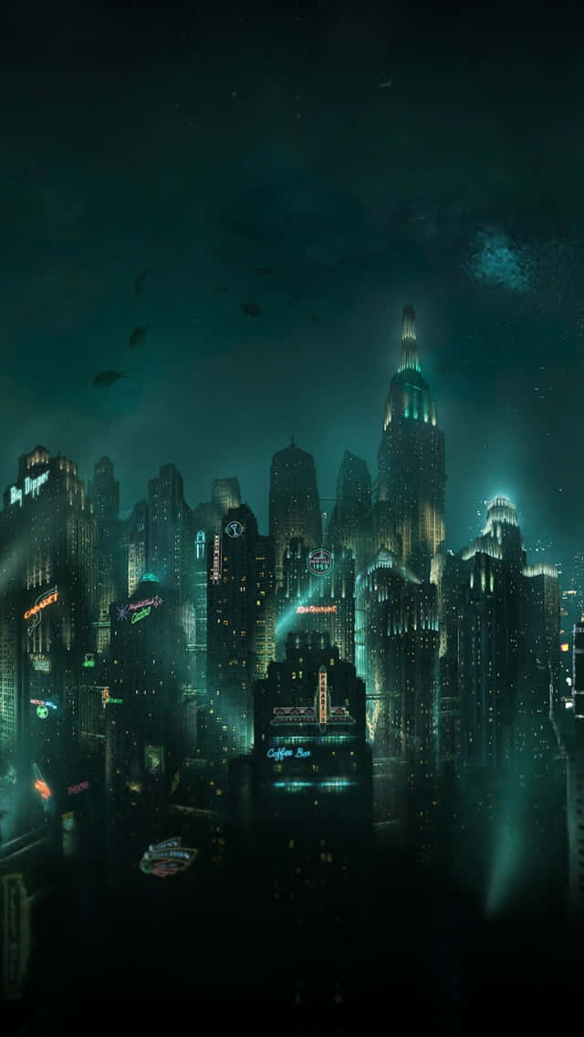 Erkundensie Die Welt Von Bioshock Mit Diesem Unglaublichen 4k-hintergrundbild Für Ihr Iphone. Wallpaper
