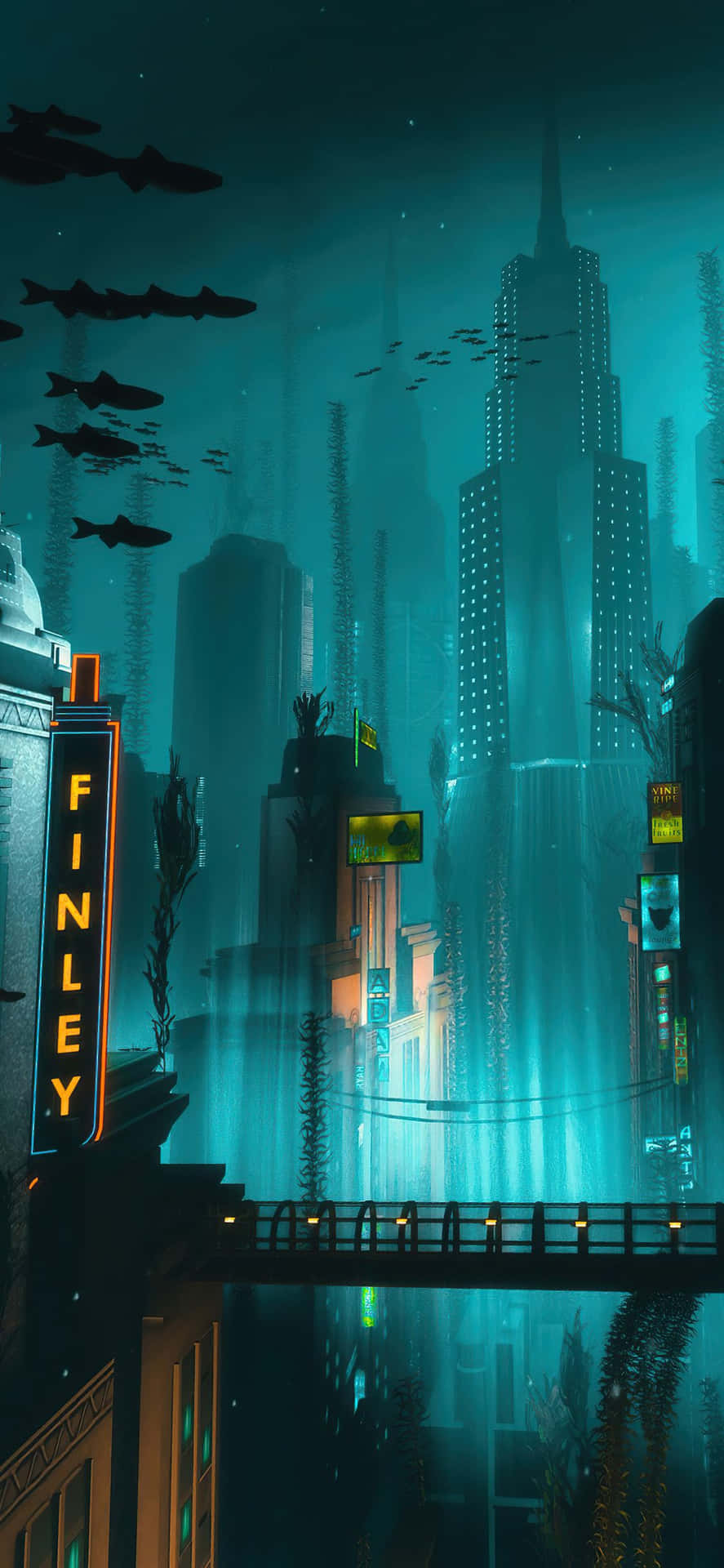 Enjoy the Awesome 4K Graphics of Bioshock on Iphone Wallpaper
