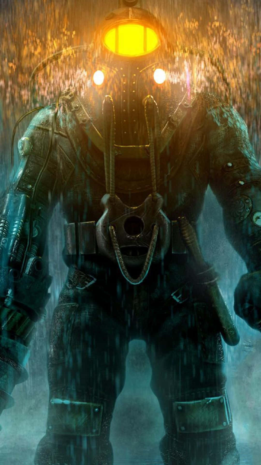 Enjoy a surreal world with the mesmerizing 4K Bioshock iPhone! Wallpaper