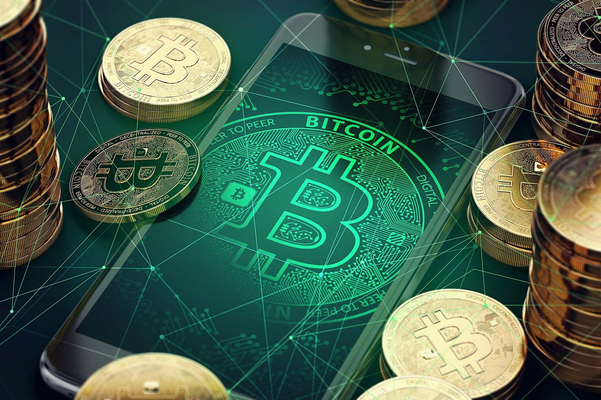 Udforsk potentialet med Bitcoin i 4K-opløsning. Wallpaper