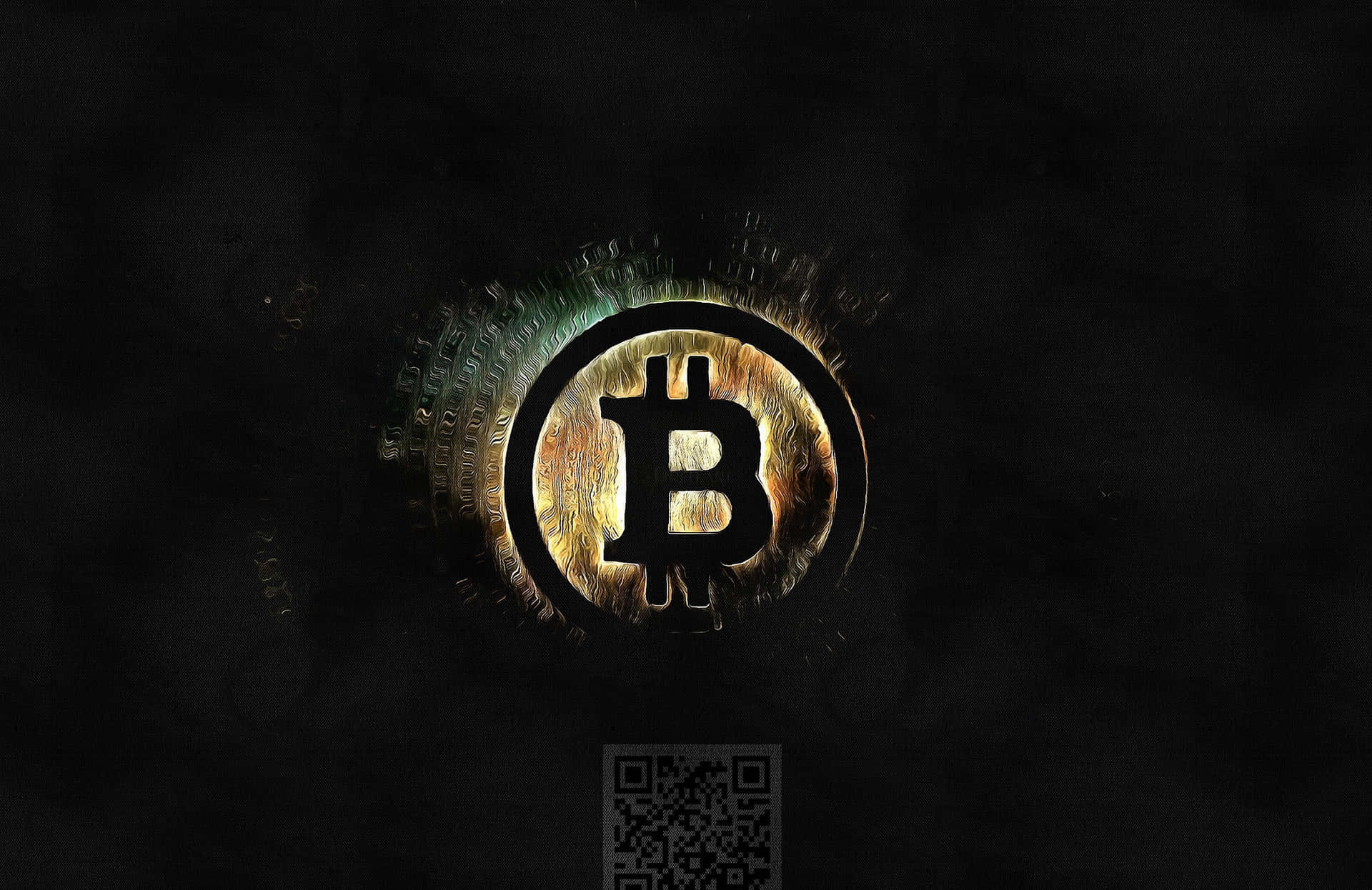 Bitcoin Logo Black Desktop 4k Wallpaper