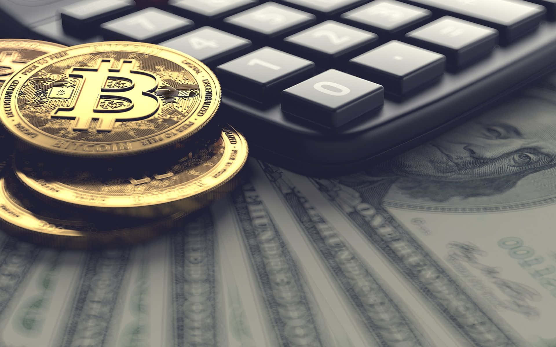 Dieglänzende Zukunft Der Kryptowährung: 4k Bitcoin Wallpaper