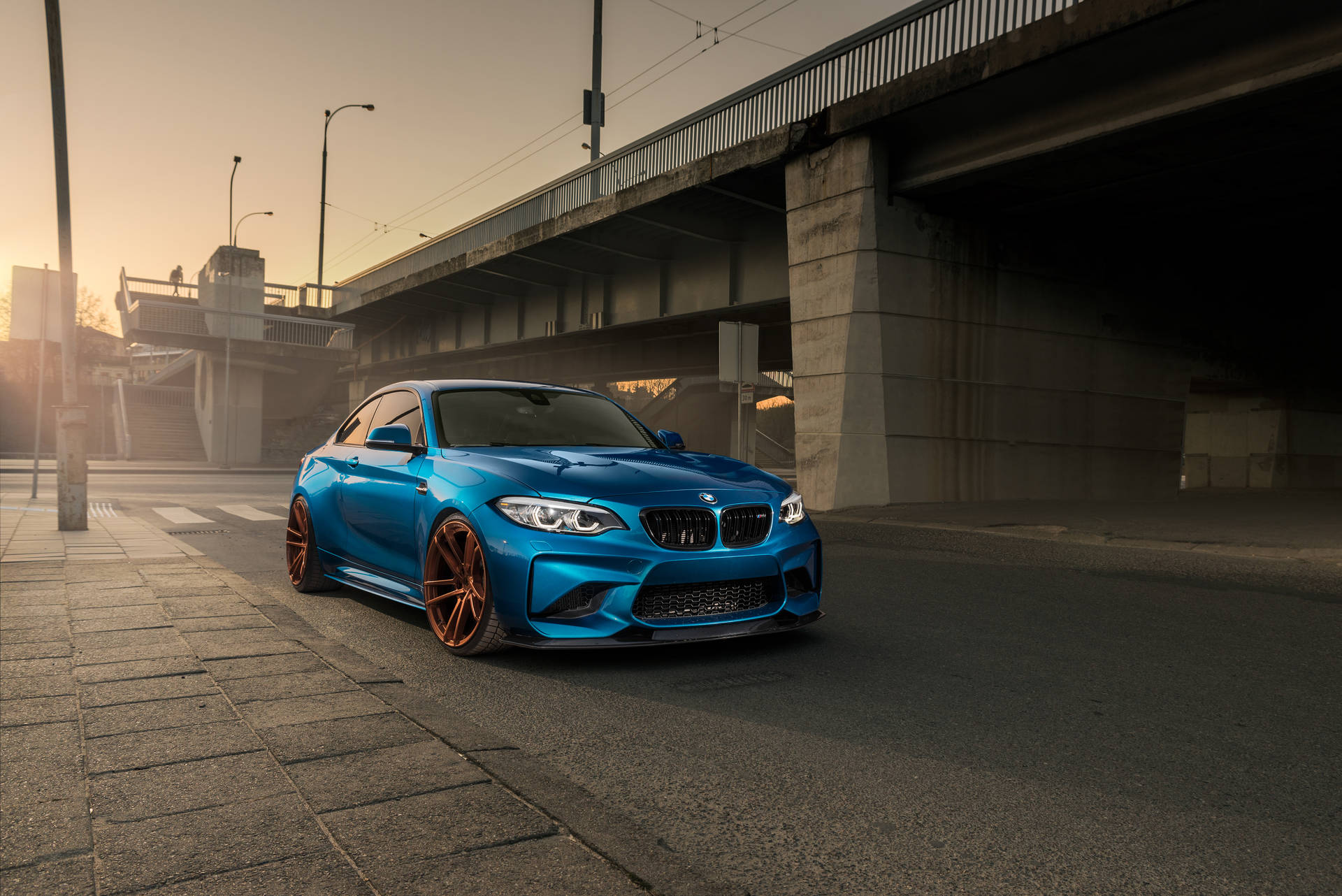 4k Bmw On The Road Wallpaper