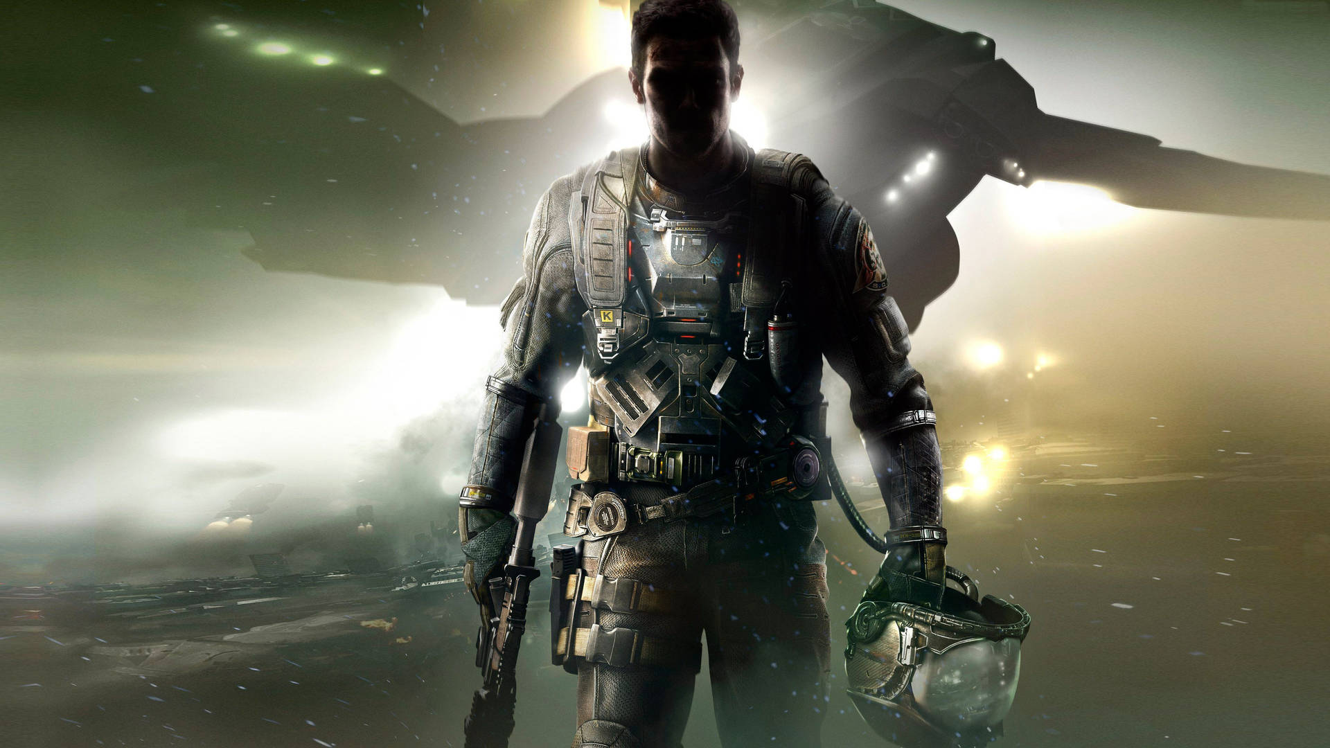 4K Call Of Duty Backlit Soldier Wallpaper