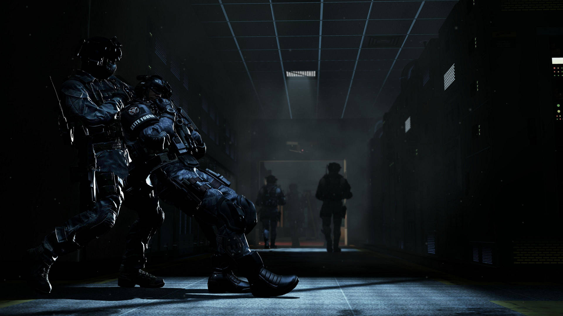 4k Call Of Duty: Ghosts Dark Room Wallpaper