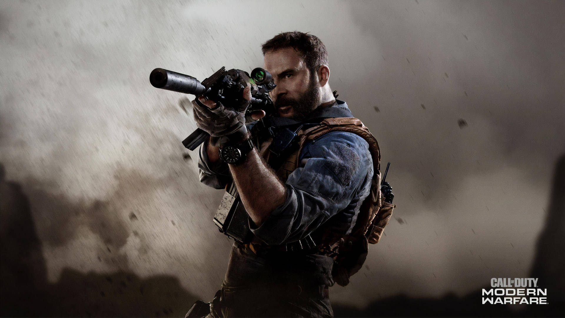 4K Call Of Duty pris pistol tegnet tapet Wallpaper