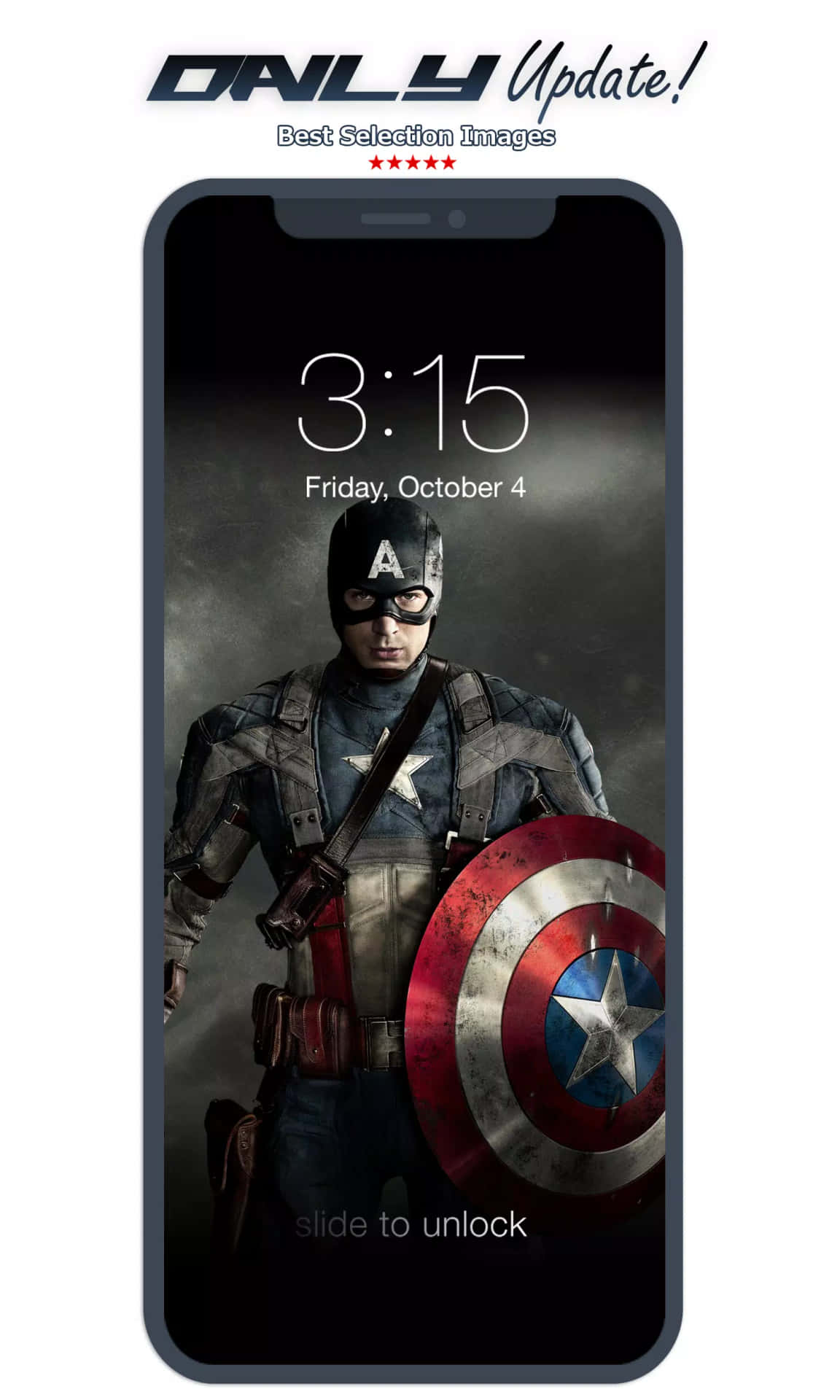 4k Captain America Lock Screen Wallpaper