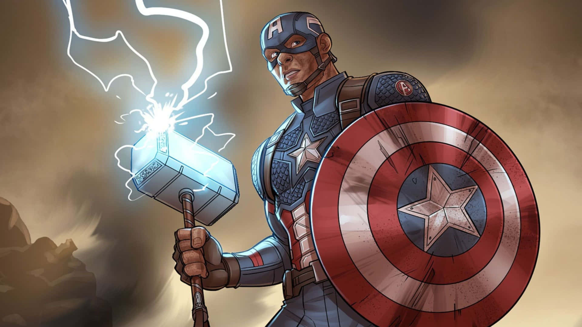 Captain America Ready to Take On Enemies