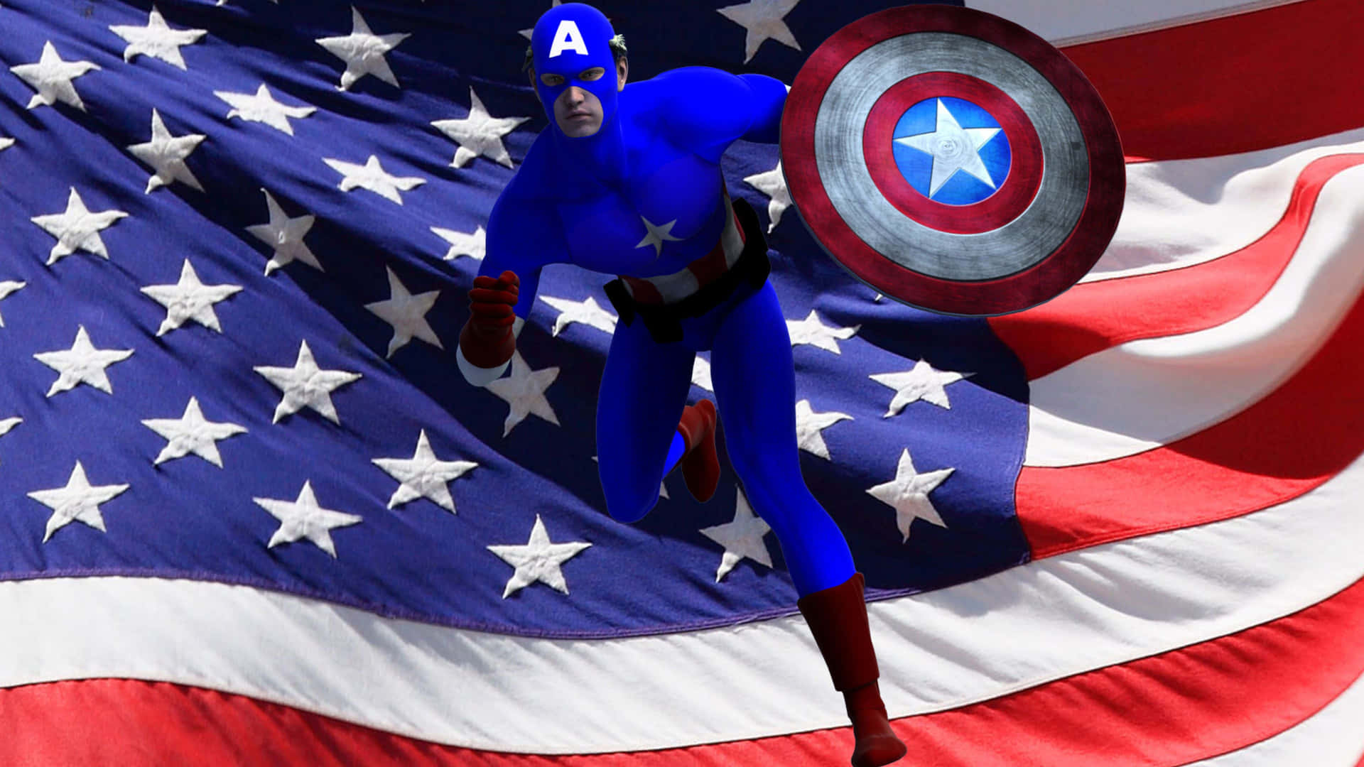 Denheroiska Captain America I En Ikonisk Fightscen