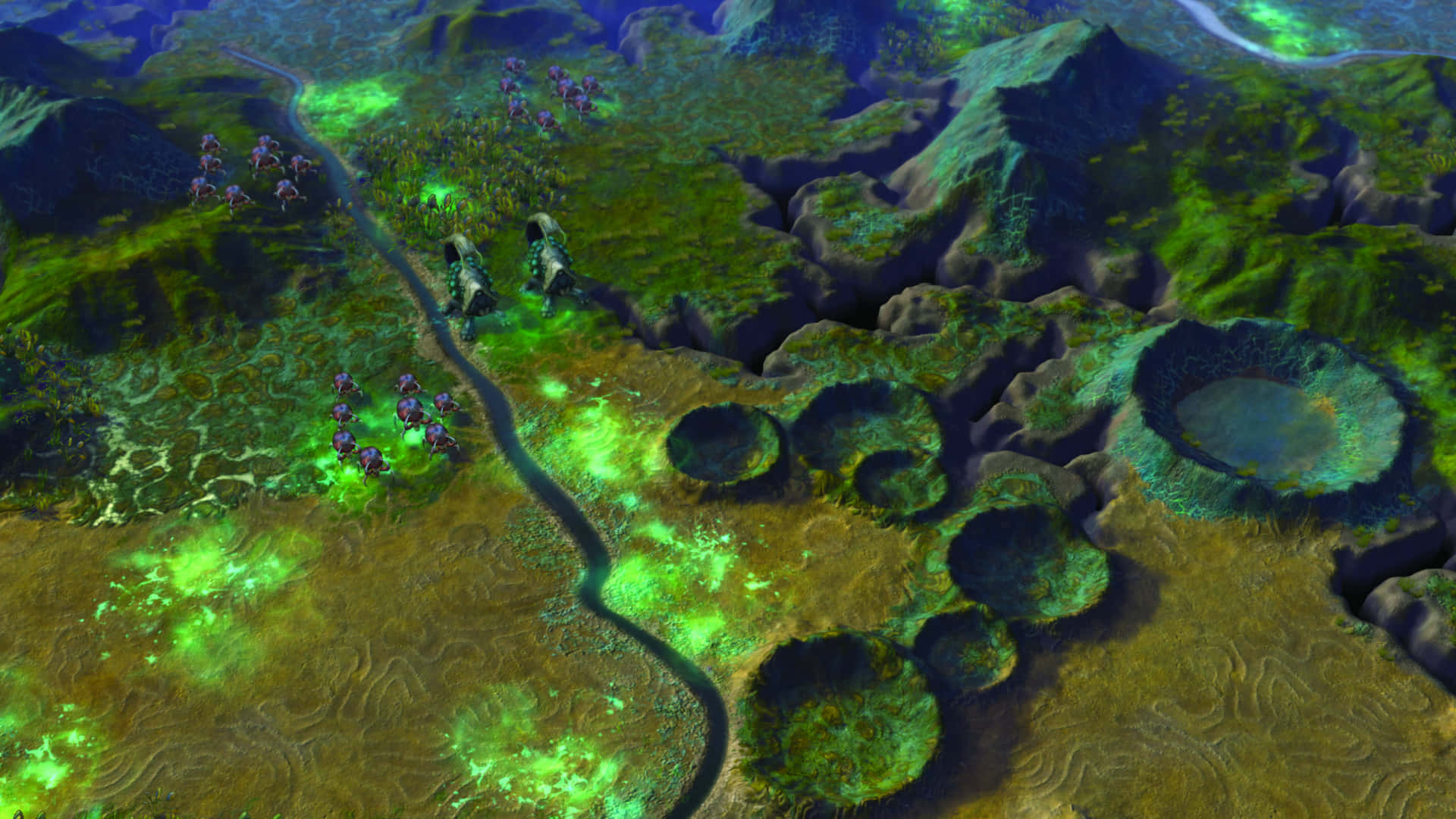 4k Civilization Beyond Earth Background Craters