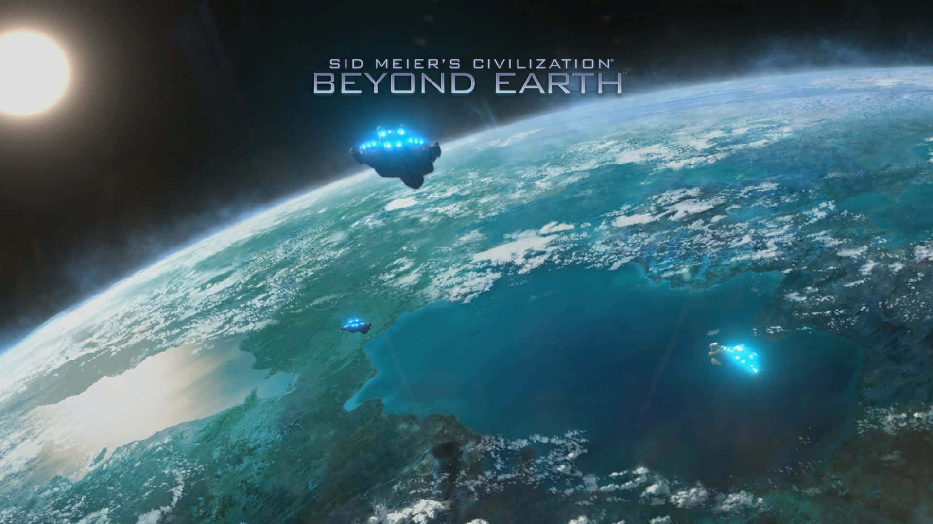 4k civilisations Beyond Earth baggrundsblå lys