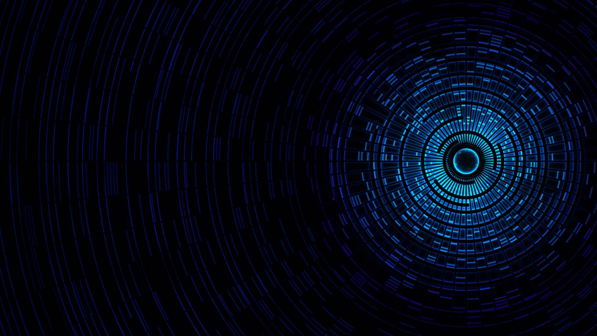 4k Computer Abstract Blue Sphere Background