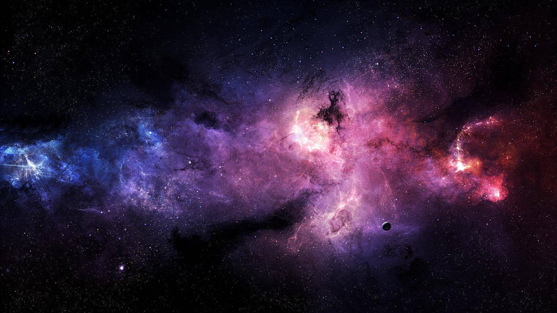 4k Computer Space Nebula Background