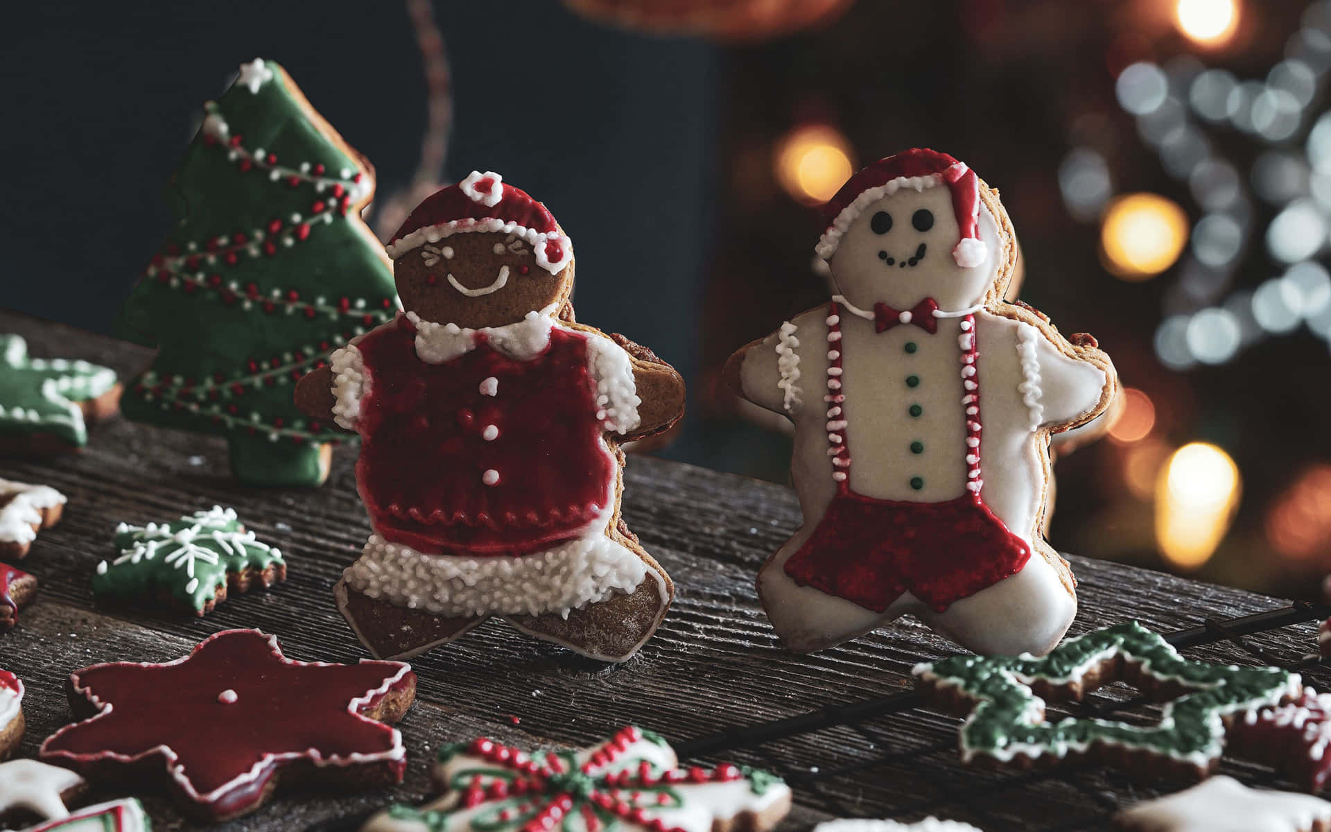 Cute Gingerbread 4k Cookies Background For Desktop Background