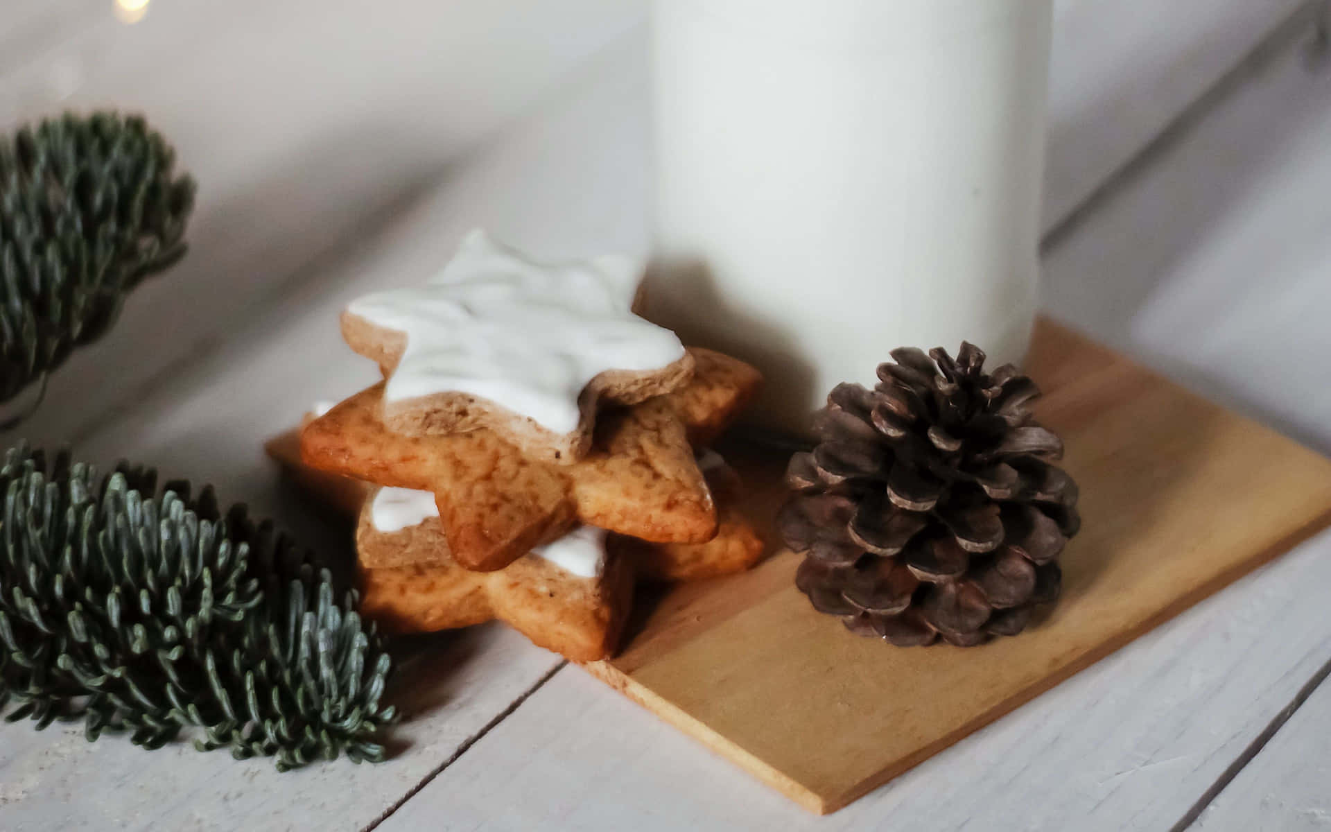Milk And Biscuit 4k Cookies Background For Desktop Background