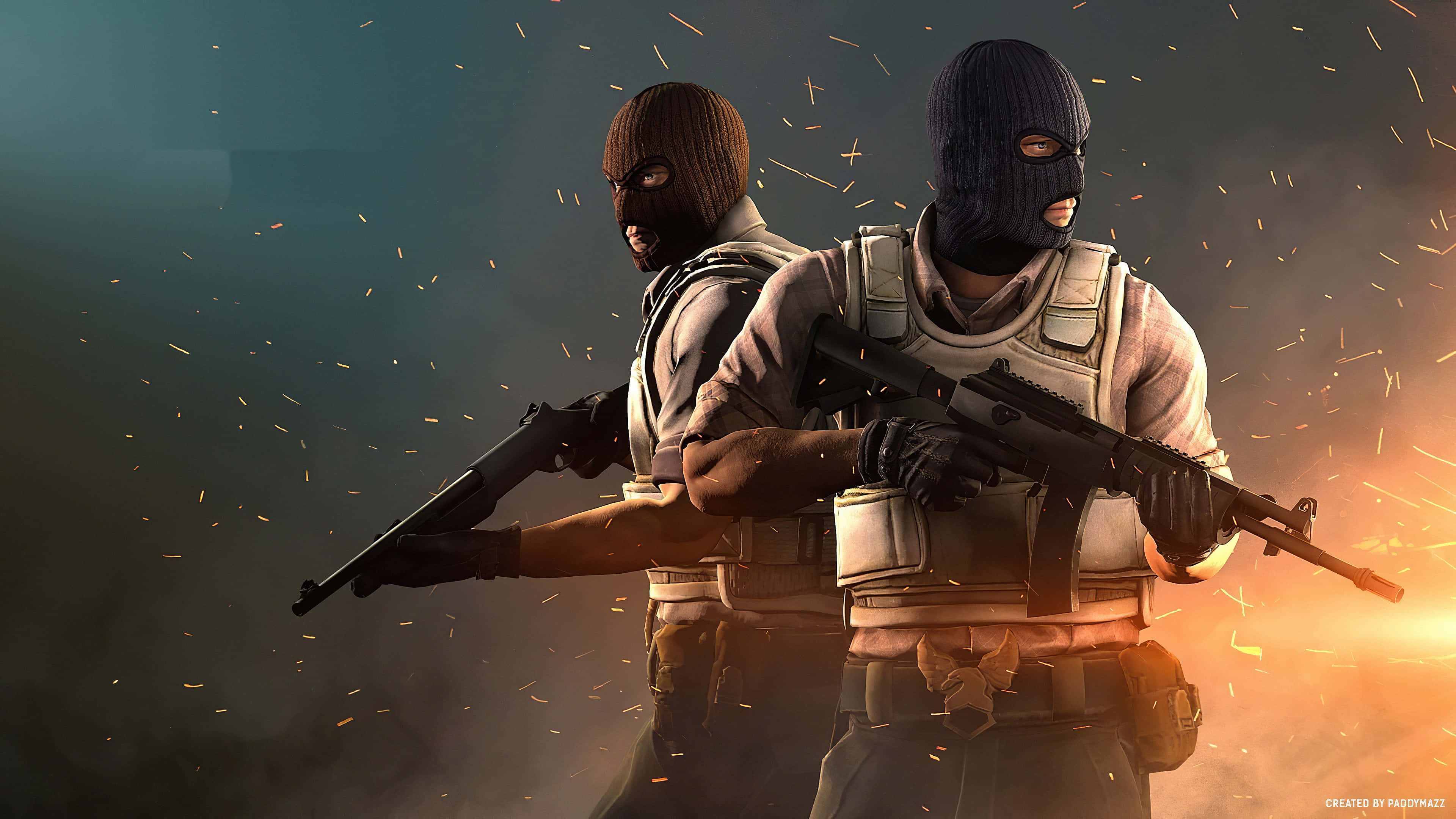 4k Counter-strike Global Offensive Background Two Terrorists Background