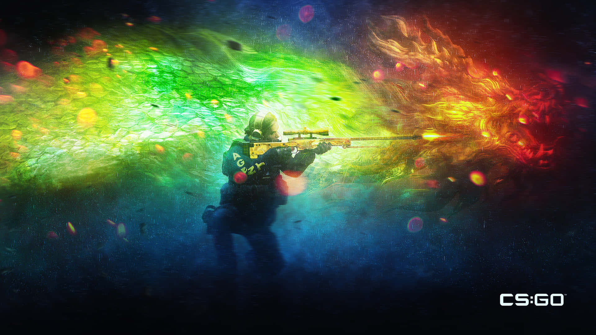 4k Counter-strike Global Offensive Background Counter-terrorist Sniping Colorful Background