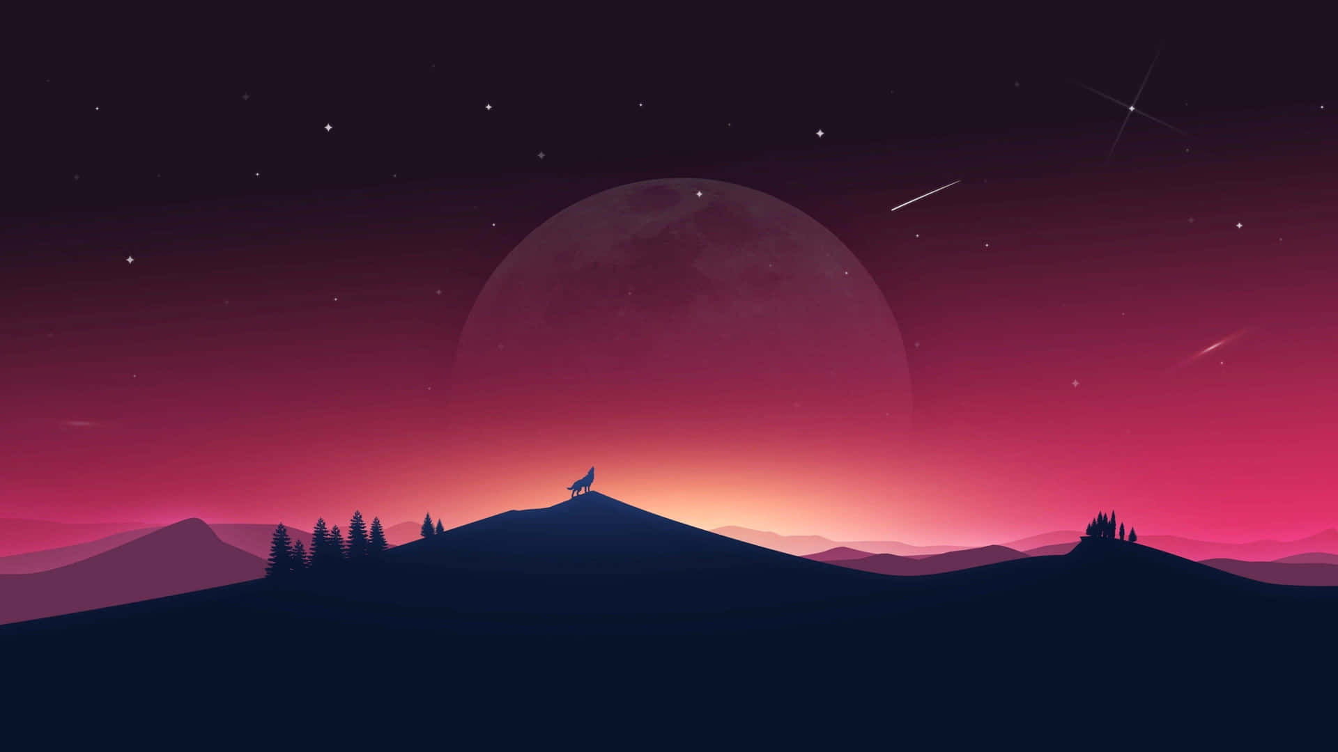 Stunning Mountain Sunset 4K Desktop Background