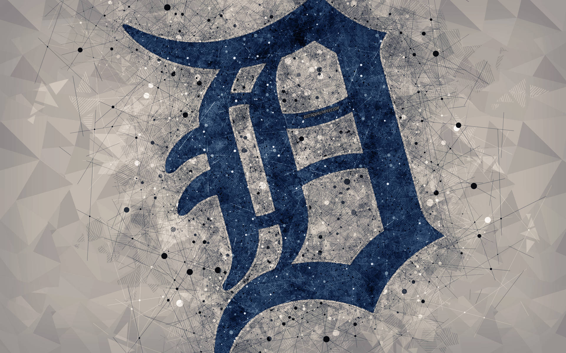 4K Detroit Tigers Logo Wallpaper