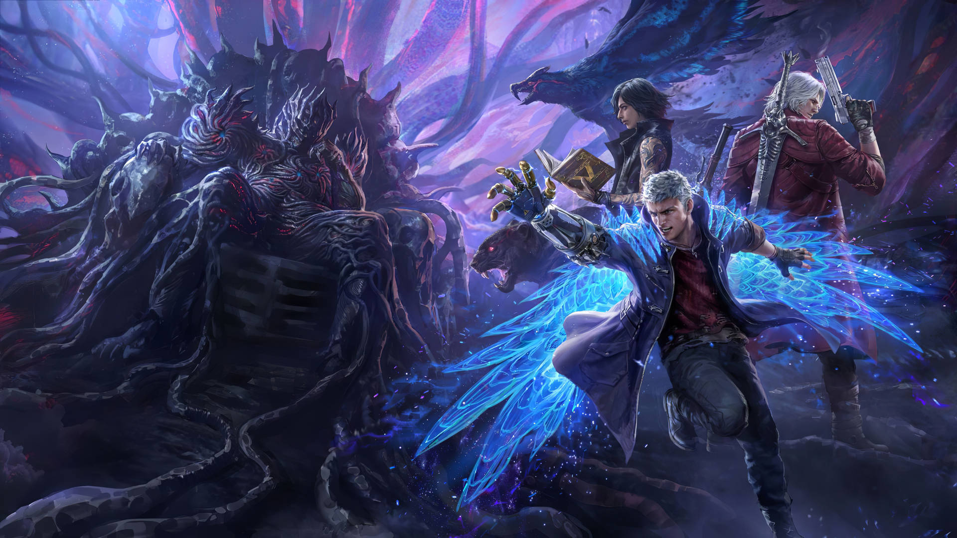 4kdevil May Cry 5 Charaktere Wallpaper