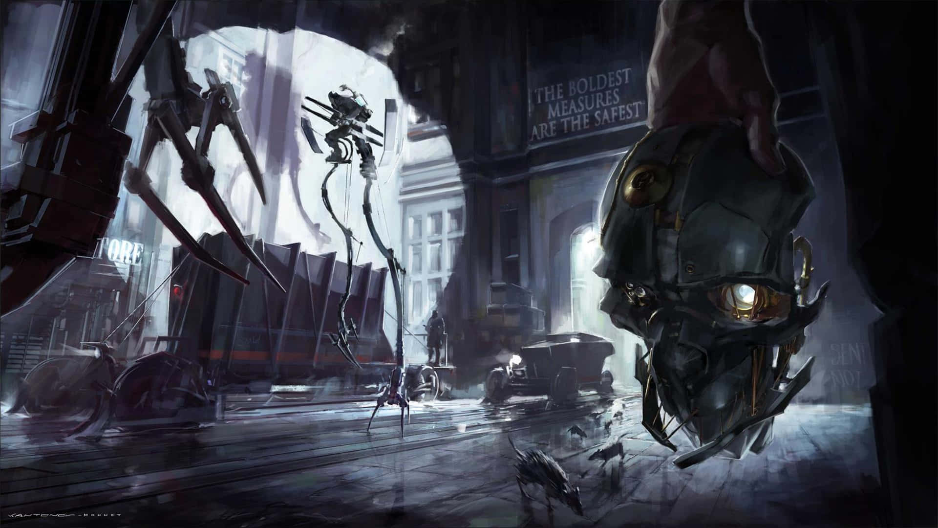 Survive and Thrive in the dystopian world of Dishonored Wallpaper