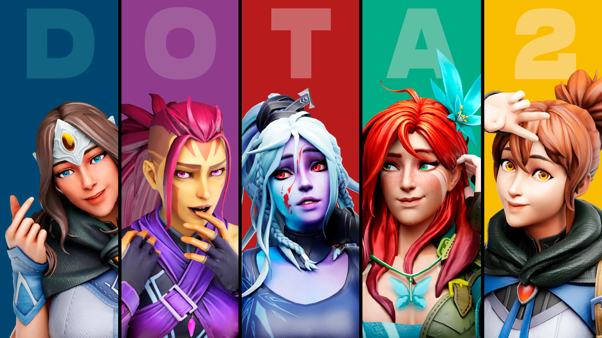 4k Dota 2 Background Poster Colors Background