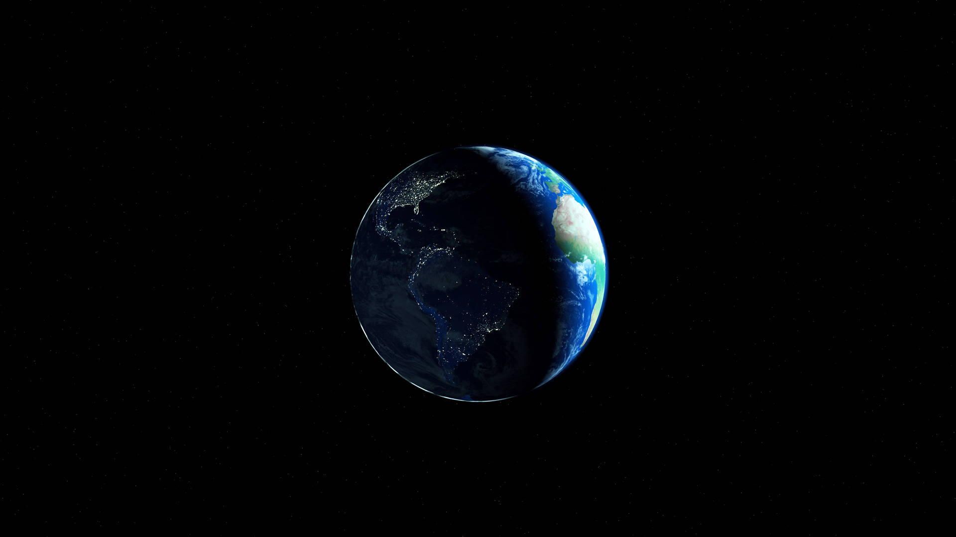 4k Earth Black Background